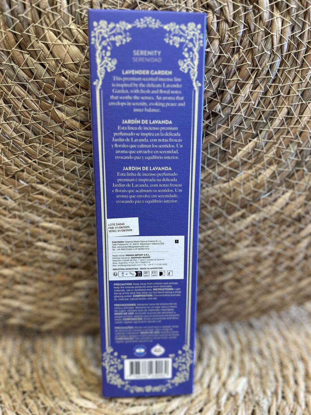 INCIENSO TAO PERFUM PREMIUM JARDÍN DE LAVANDA