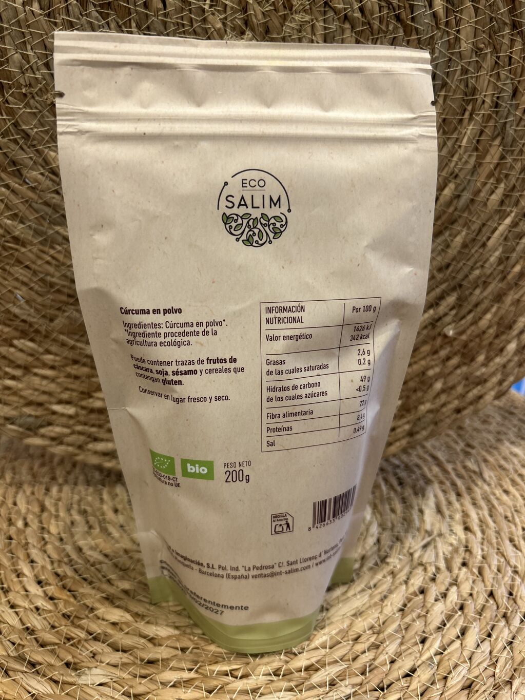 CÚRCUMA EN POLVO BIO ECO SALIM