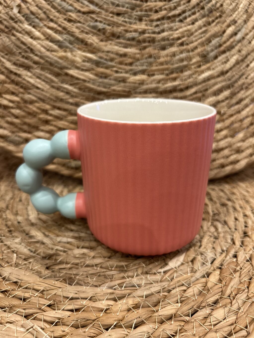 TAZA JOYA ROSA CORAL
