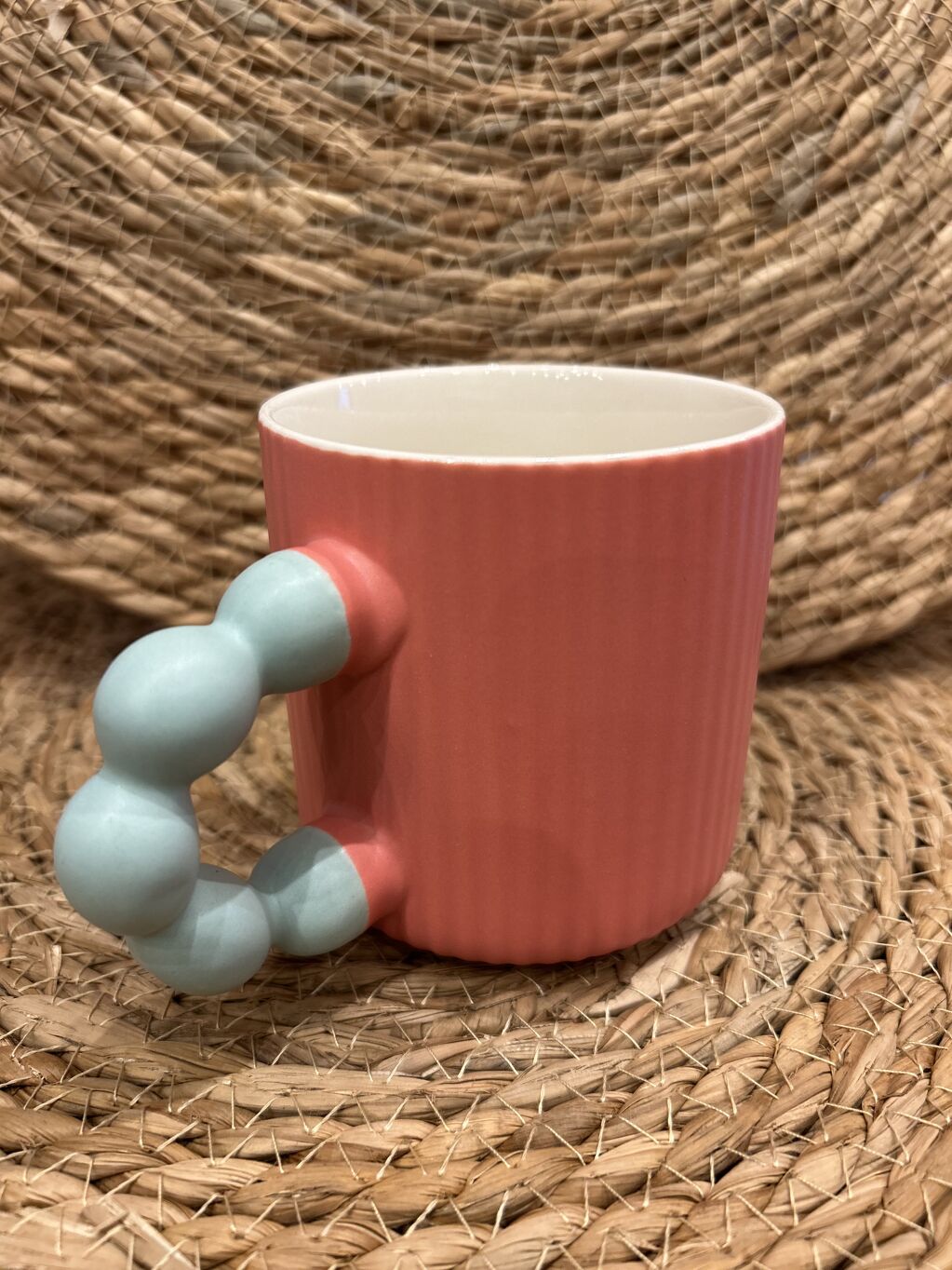 TAZA JOYA ROSA CORAL