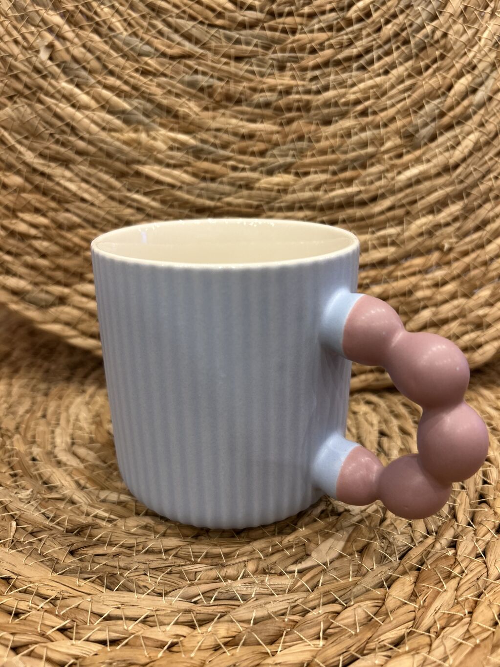 TAZA JOYA AZUL PASTEL