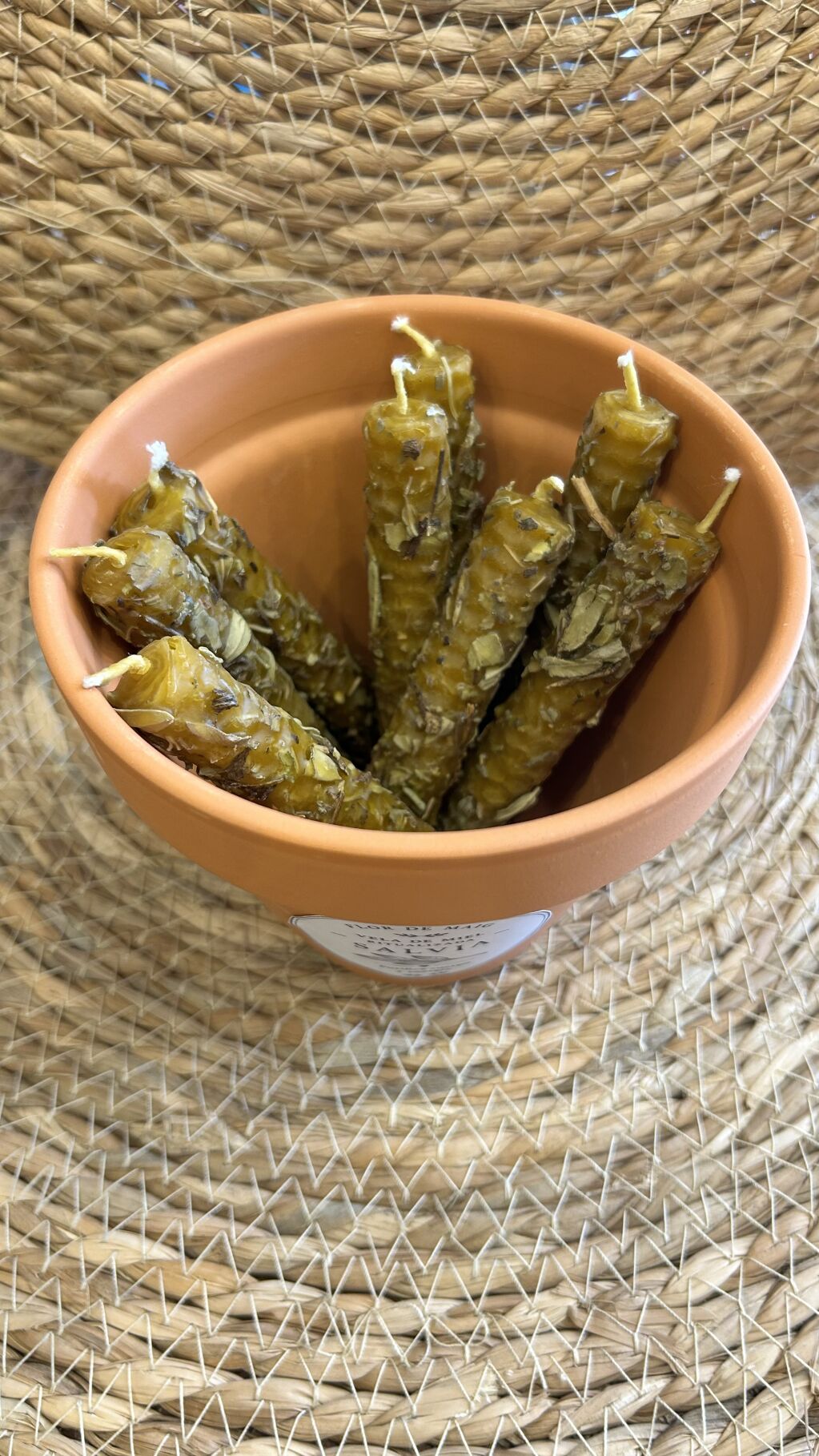 VELA DE MIEL CON SALVIA