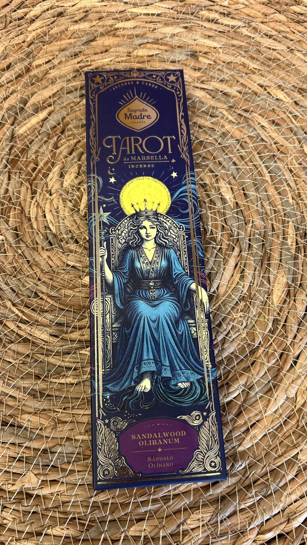 INCIENSO TAROT MARSELLA SÁNDALO Y OLÍBANO SAGRADA MADRE