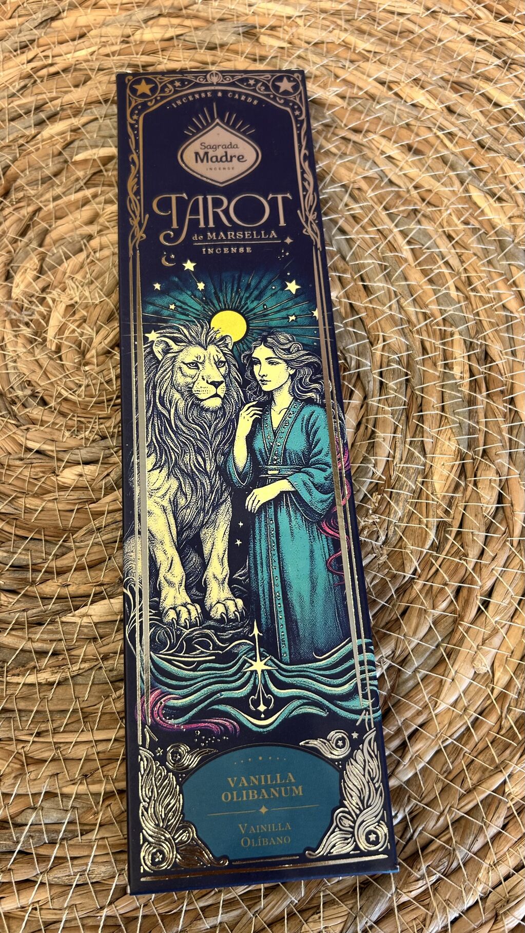 INCIENSO TAROT MARSELLA VAINILLA Y OLÍBANO SAGRADA MADRE