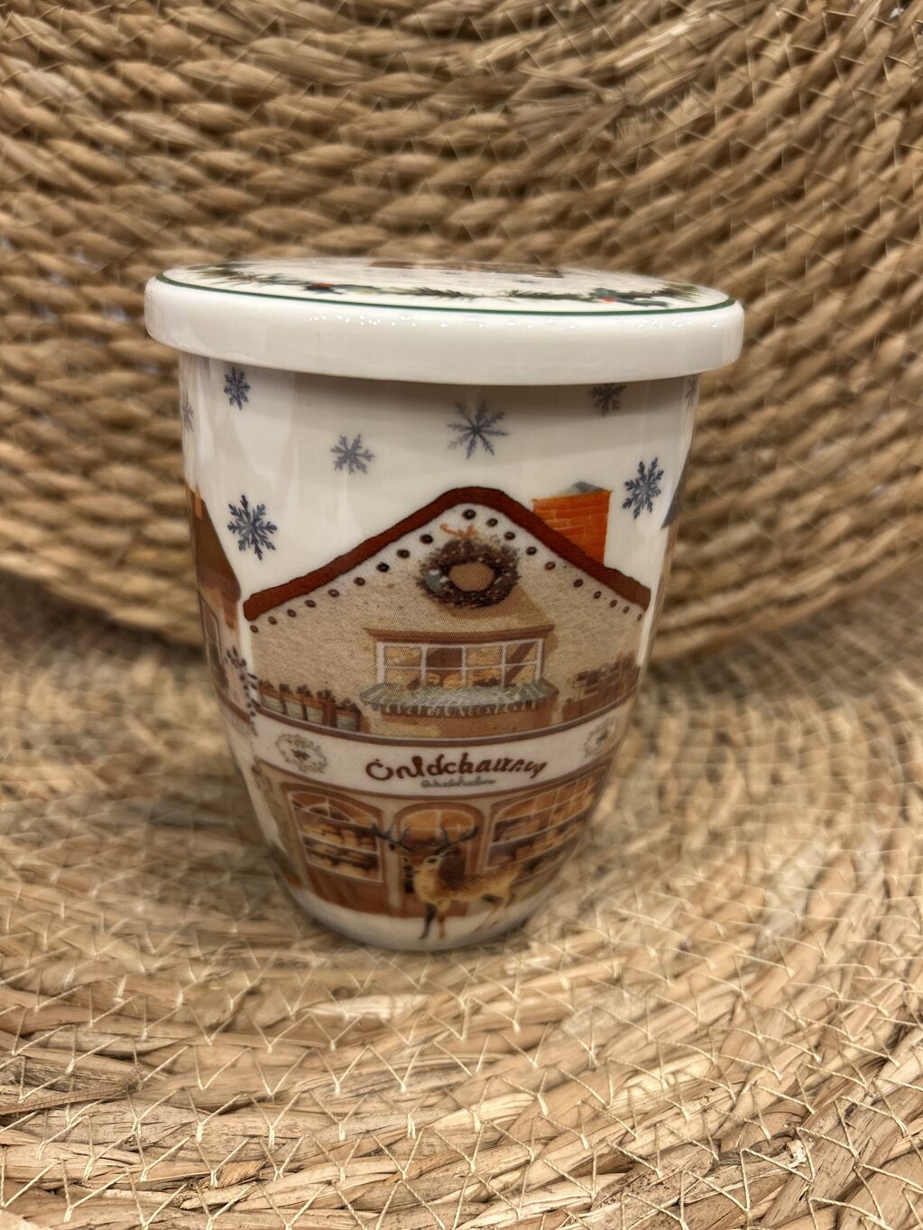 TAZA CHRISTMAS CITY CON FILTRO Y TAPA