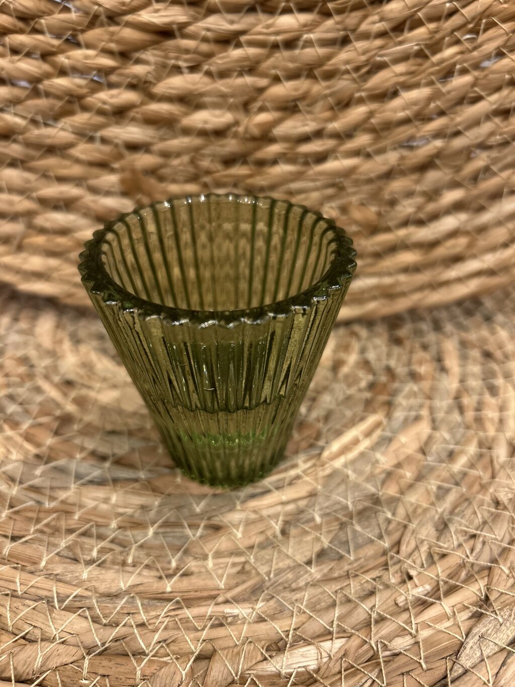 PORTA VELAS REVERSIBLE VERDE