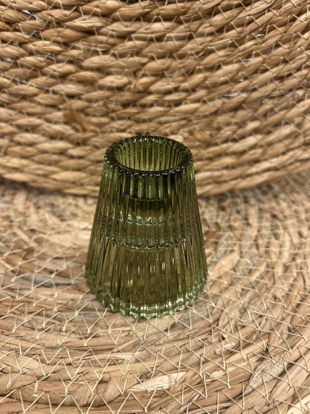 PORTA VELAS REVERSIBLE VERDE