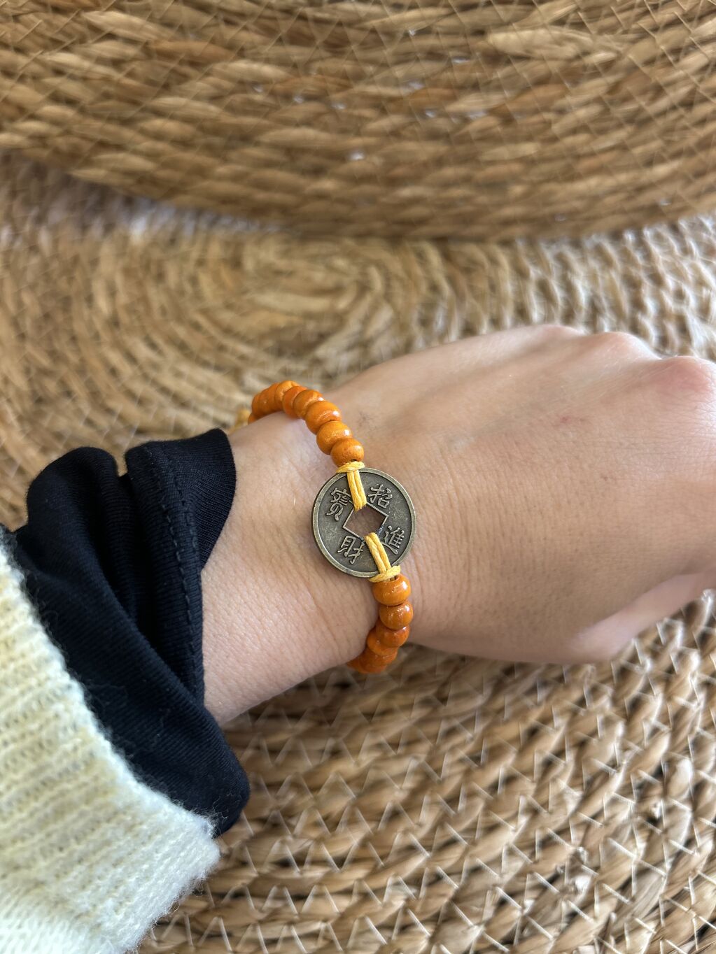 PULSERA FENG SHUI NARANJA – ENERGÍA Y ALEGRÍA
