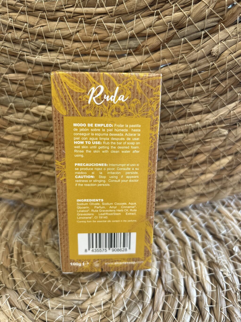 JABÓN NATURAL ARTESANAL DE RUDA