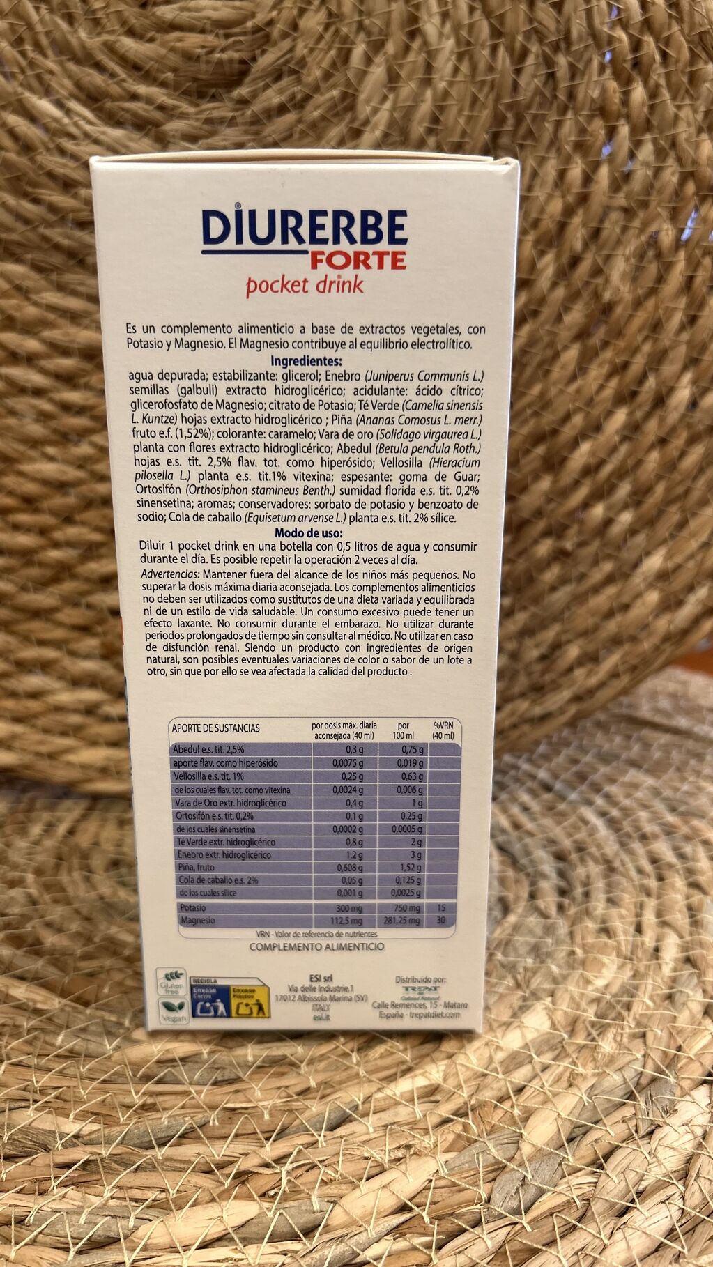 DIURERBE FORTE POCKET DRINK ESI PIÑA