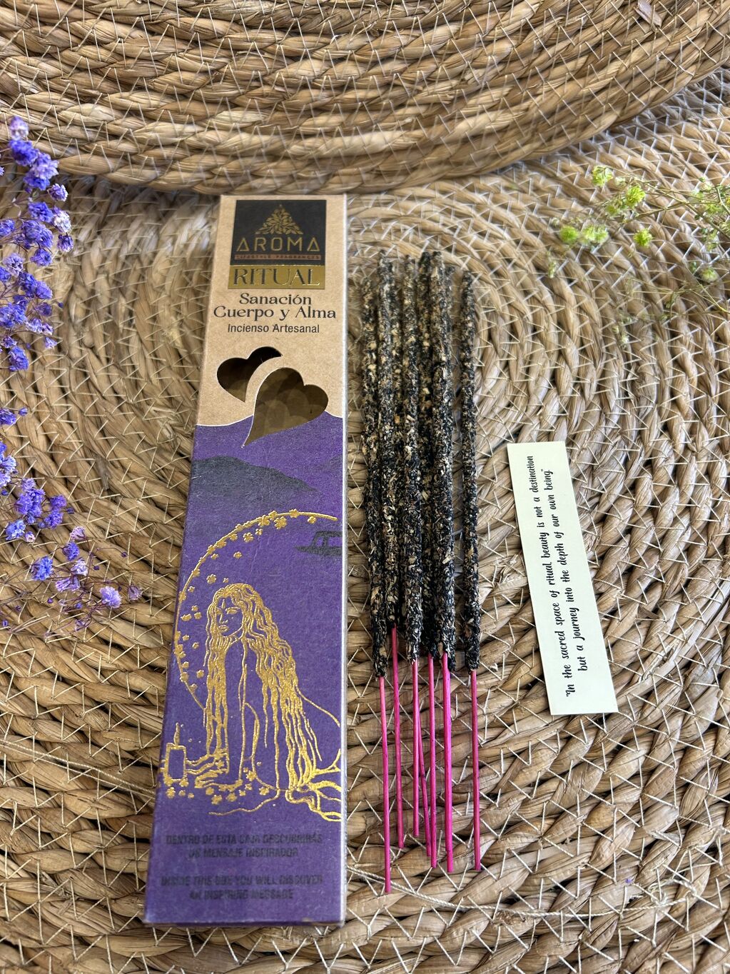 INCIENSO AROMA RITUAL SANACIÓN CUERPO Y ALMA