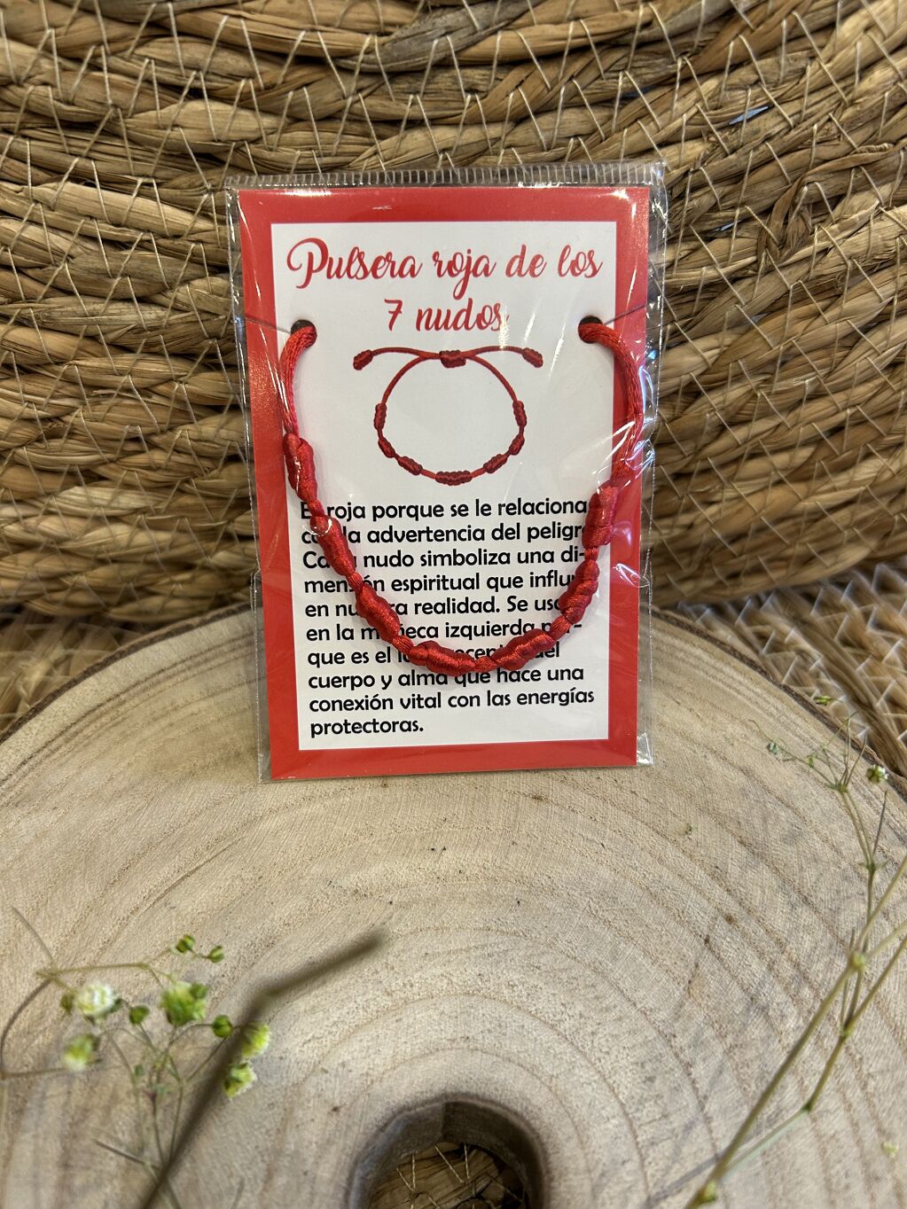 PULSERA ROJA DE LOS 7 NUDOS 