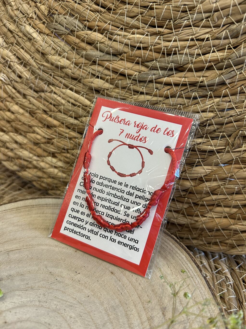 PULSERA ROJA DE LOS 7 NUDOS 