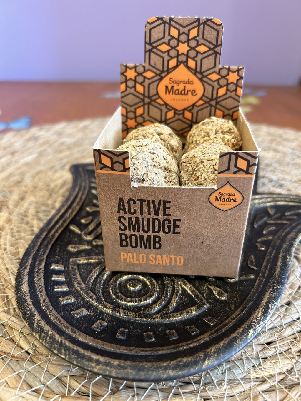 BOMBITA DEFUMACIÓN ACTIVADA PALO SANTO SAGRADA MADRE