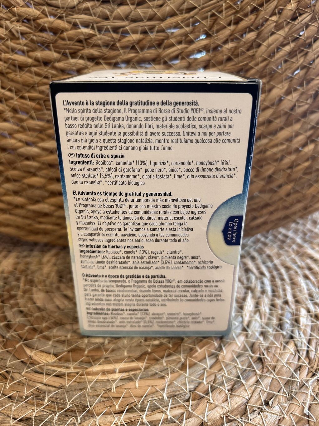 YOGI TEA CHRISTMAS TEA NAVIDAD 2026