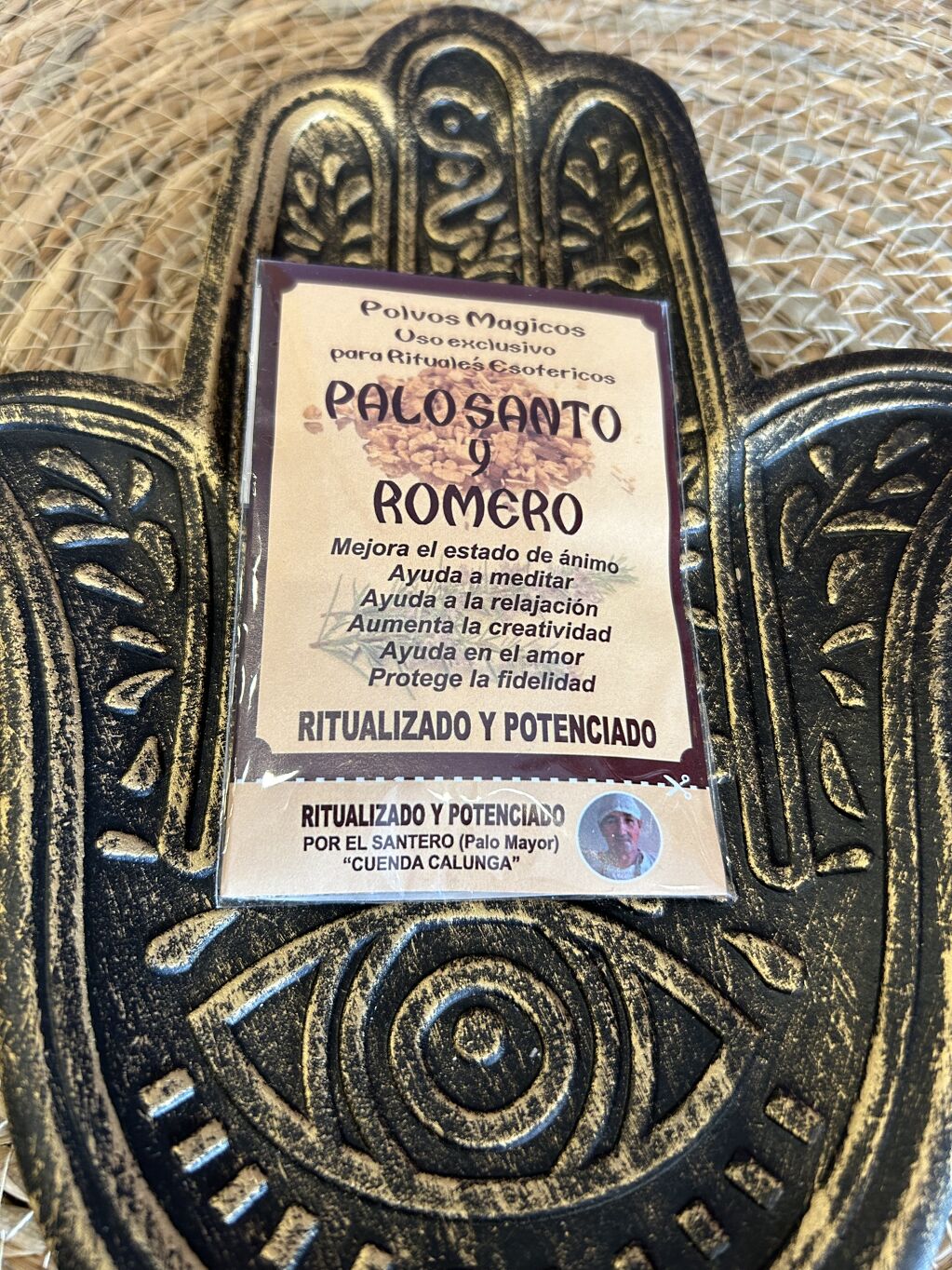 PALO SANTO RITUALIZADO Y POTENCIADO CON ROMERO