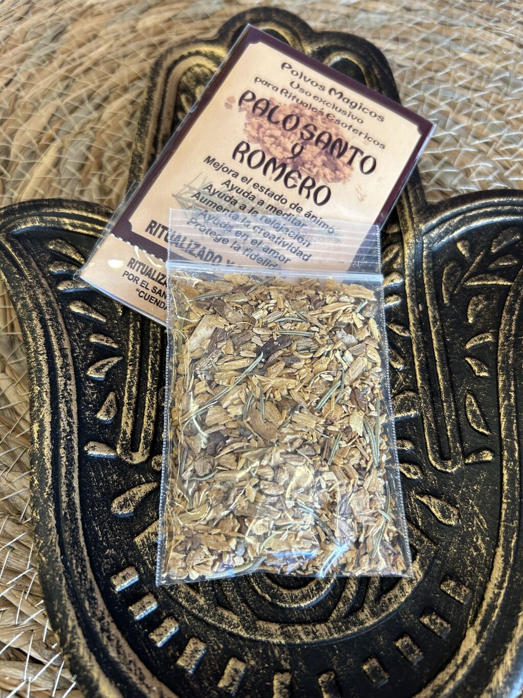PALO SANTO RITUALIZADO Y POTENCIADO CON ROMERO