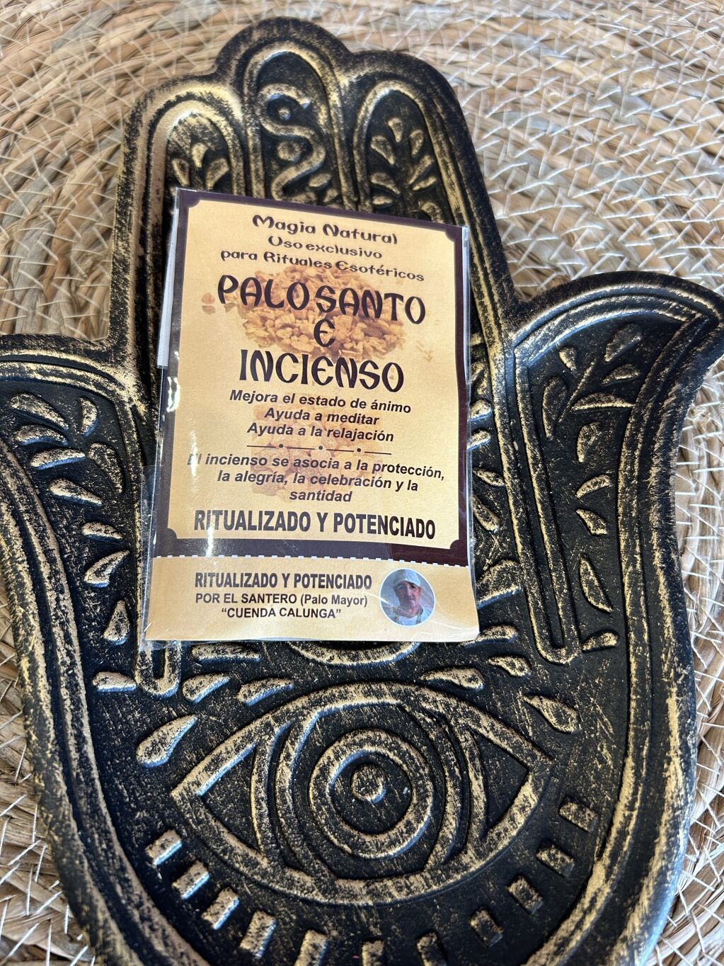 PALO SANTO RITUALIZADO Y POTENCIADO CON INCIENSO