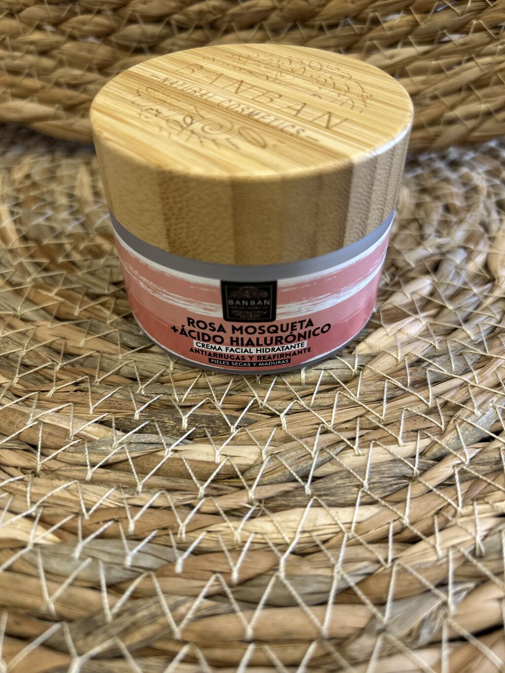 CREMA FACIAL ROSA MOSQUETA + ÁCIDO HIALURÓNICO BANBAN