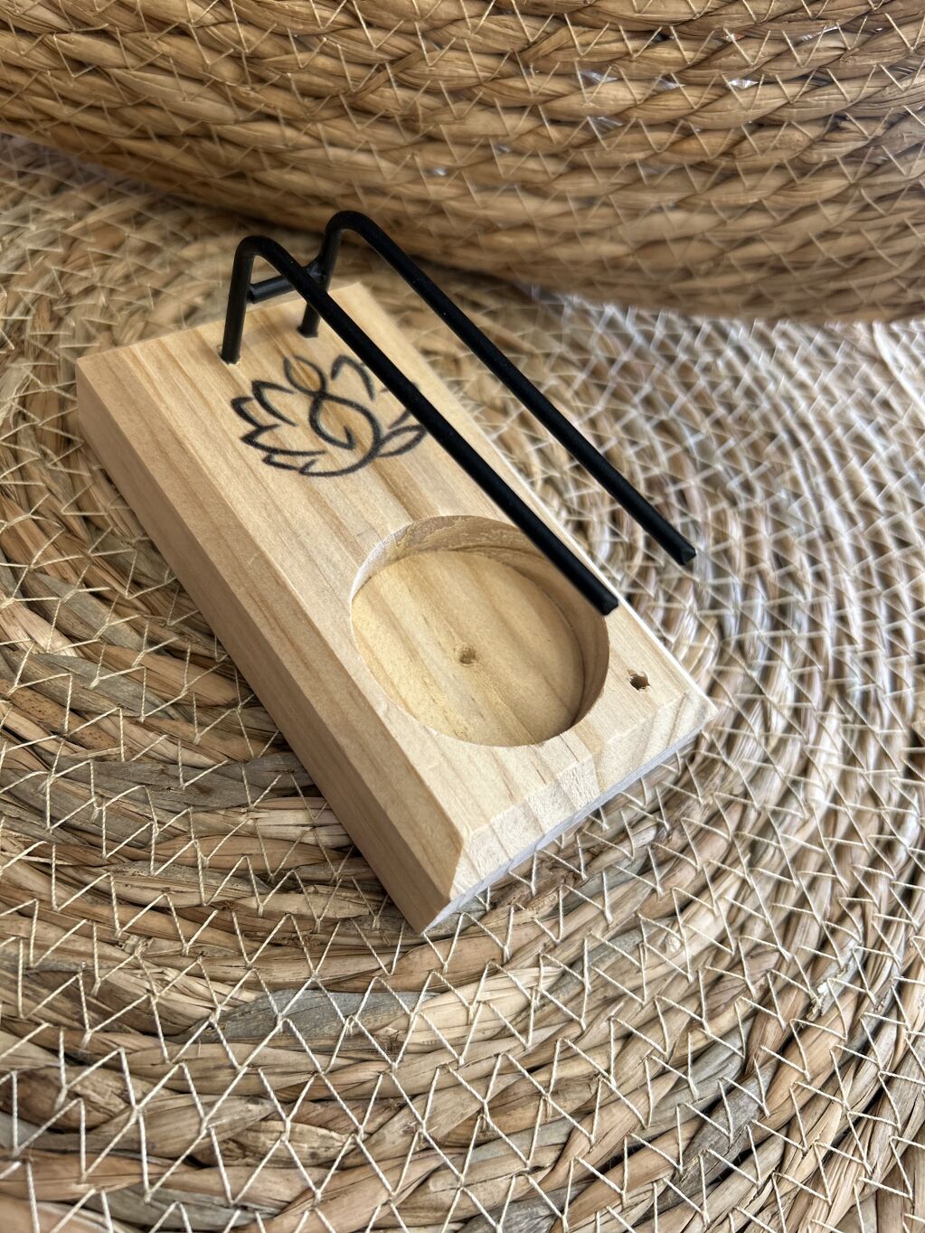 SOPORTE QUEMADOR PALO SANTO FLOR DE LOTO