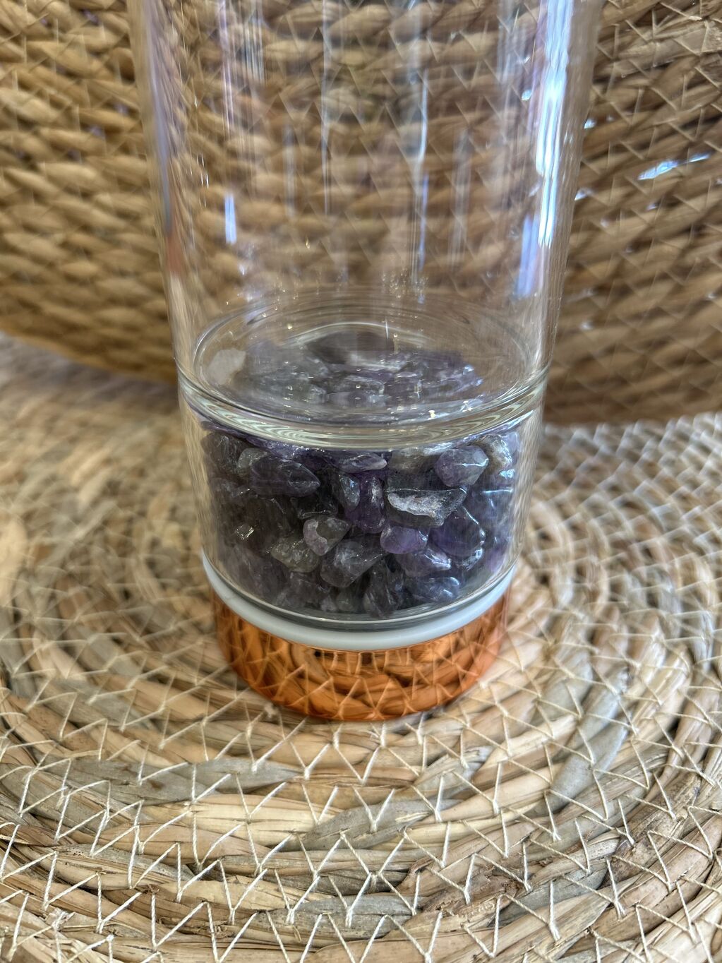 BOTELLA CRISTAL PARA INFUSIÓN AMATISTA