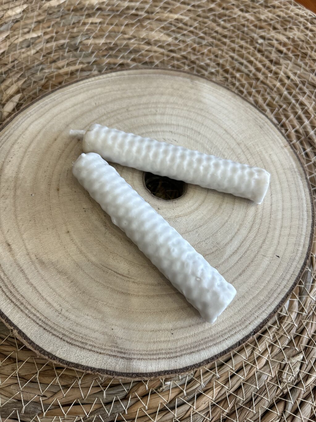 VELA DE MIEL BLANCA 