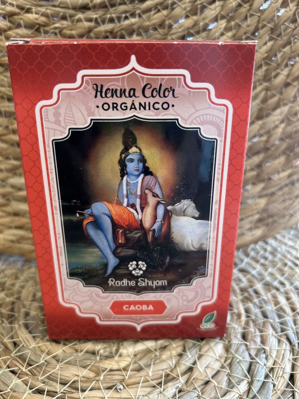 HENNA COLOR ORGÁNICO CAOBA RADHE SHYAM