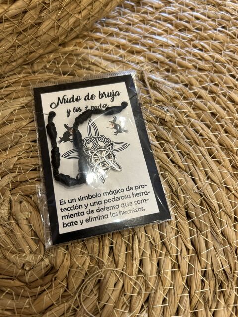 PULSERA NUDO DE BRUJA CON 7 NUDOS NEGRA - img_2175.jpg