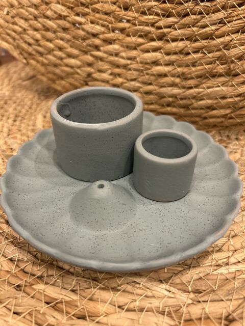 SOPORTE 3 EN 1 FLOR DE LOTO AZUL DE CERÁMICA PARA PALO SANTO, ATADOS E INCIENSO - img_2798.jpg