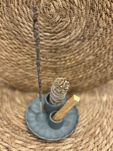 SOPORTE 3 EN 1 FLOR DE LOTO AZUL DE CERÁMICA PARA PALO SANTO, ATADOS E INCIENSO - img_2799.jpg