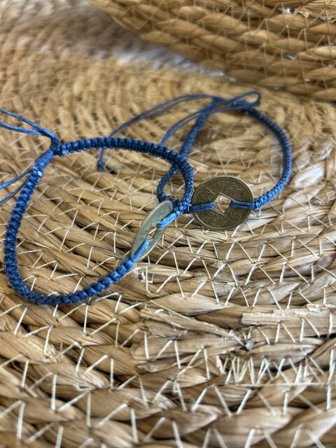 PULSERA DE LA AMISTAD CON MONEDAS FENG SHUI AZUL OSCURO - img_3074.jpg